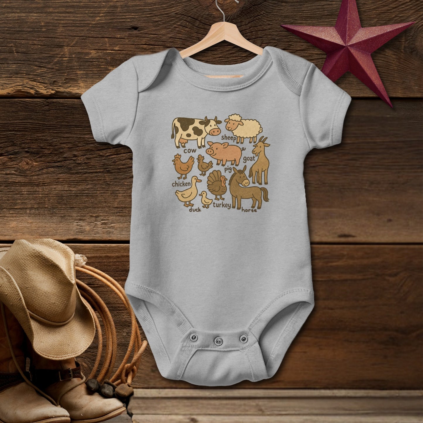 My Farm Friends Bodysuit (Baby)
