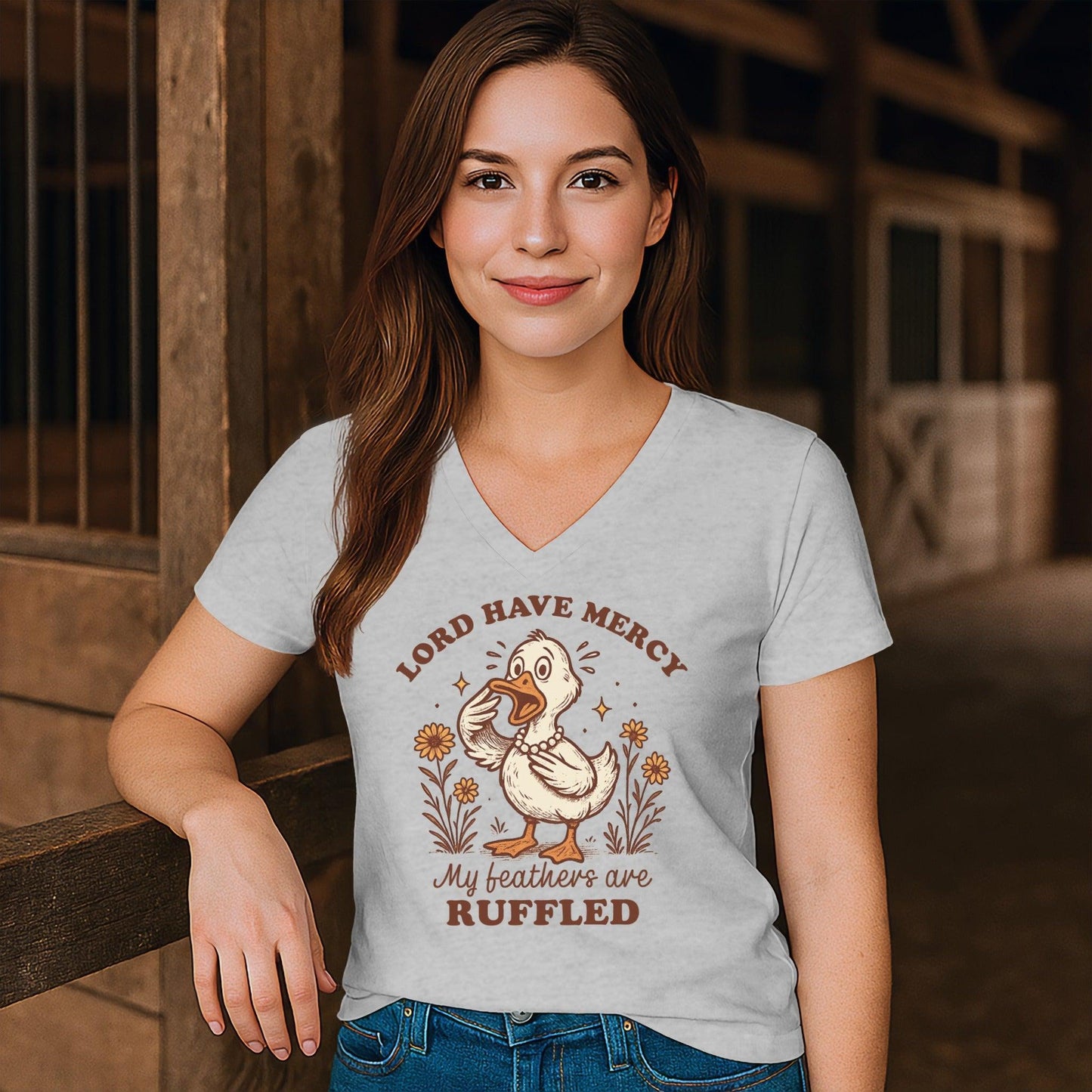 My Feathers are Ruffled V-neck