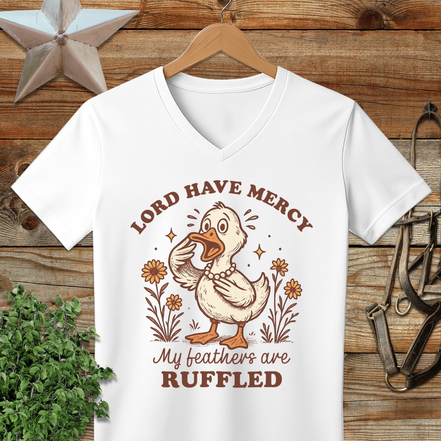 My Feathers are Ruffled V-neck