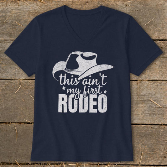 My First Rodeo V-neck - Navy