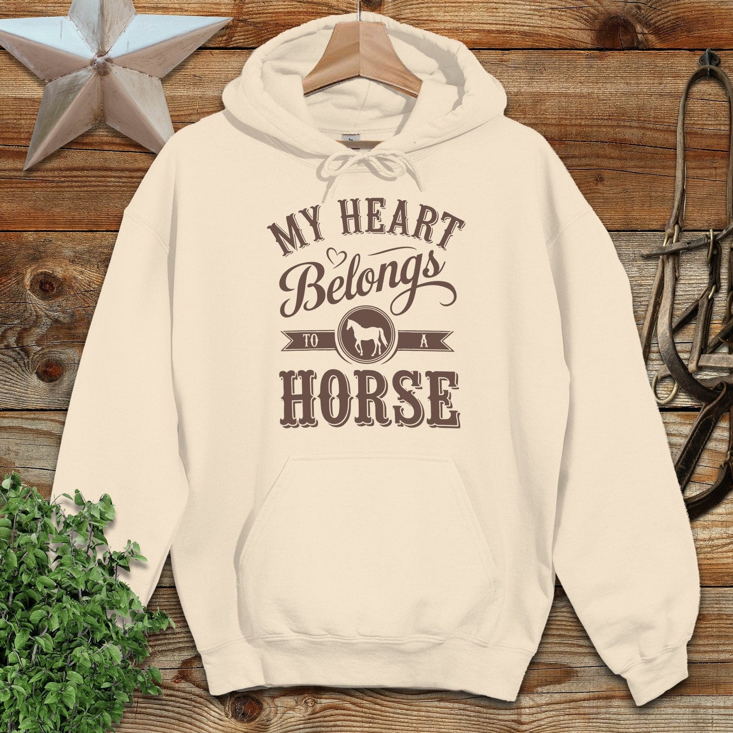 My Heart Belongs To A Horse Hoodie