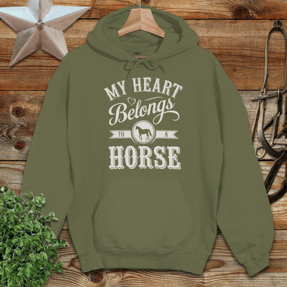 My Heart Belongs To A Horse Hoodie