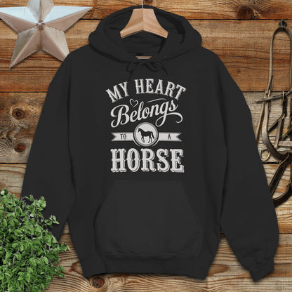 My Heart Belongs To A Horse Hoodie