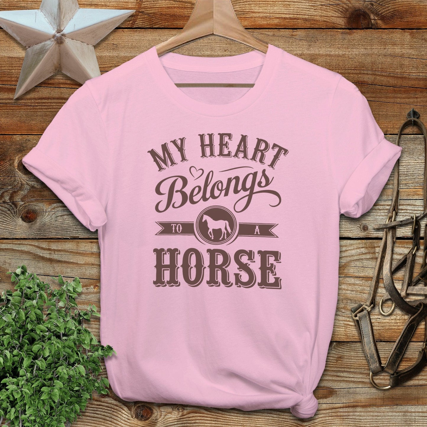 My Heart Belongs To A Horse Softstyle Tee