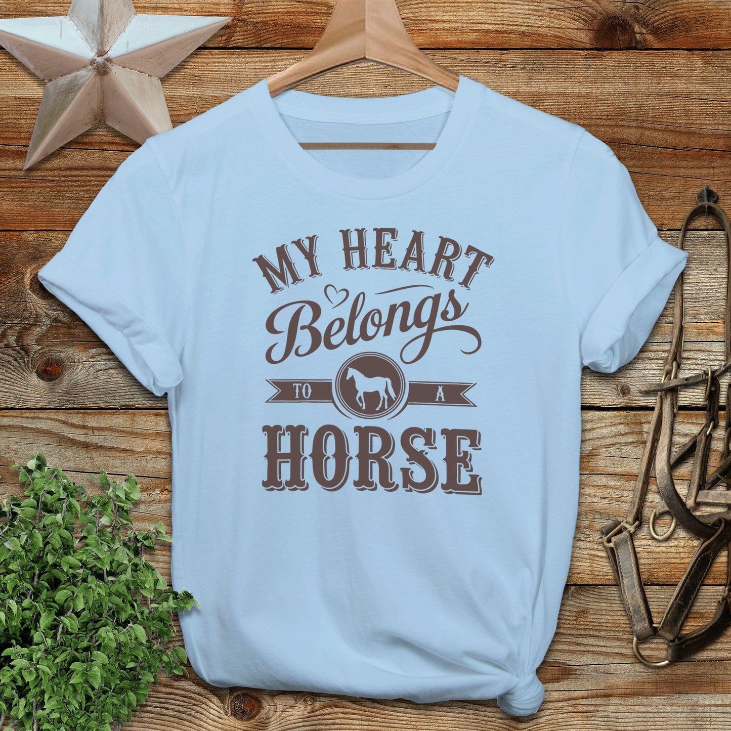 My Heart Belongs To A Horse Softstyle Tee
