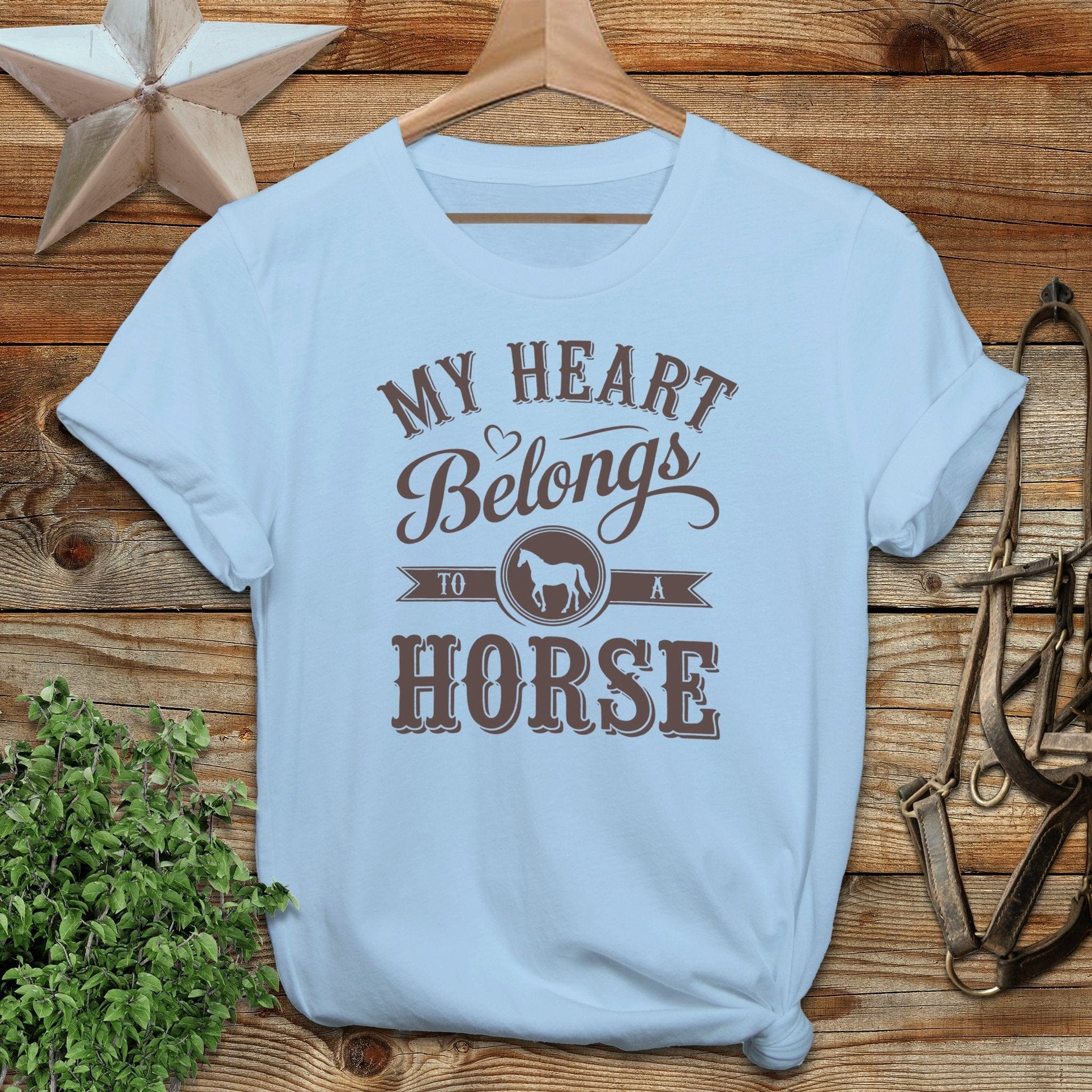 My Heart Belongs To A Horse Softstyle Tee
