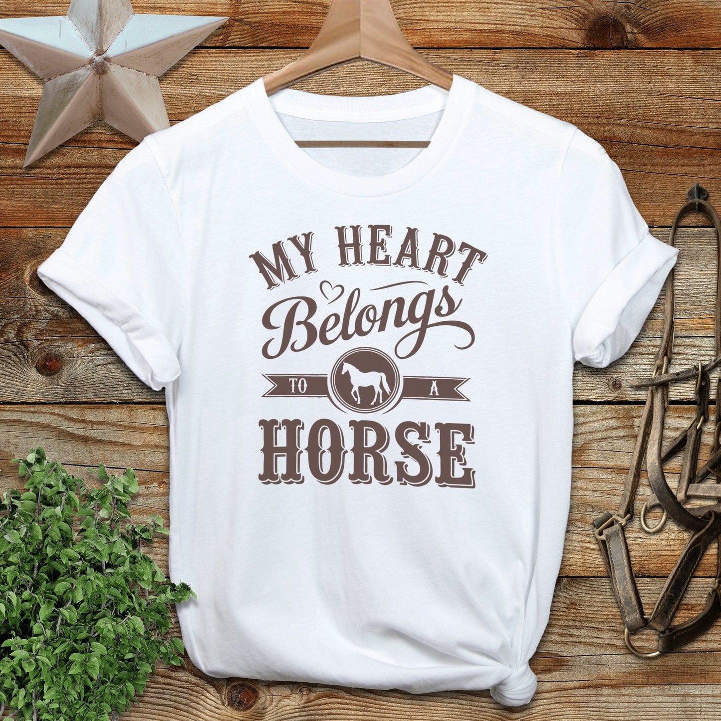 My Heart Belongs To A Horse Softstyle Tee