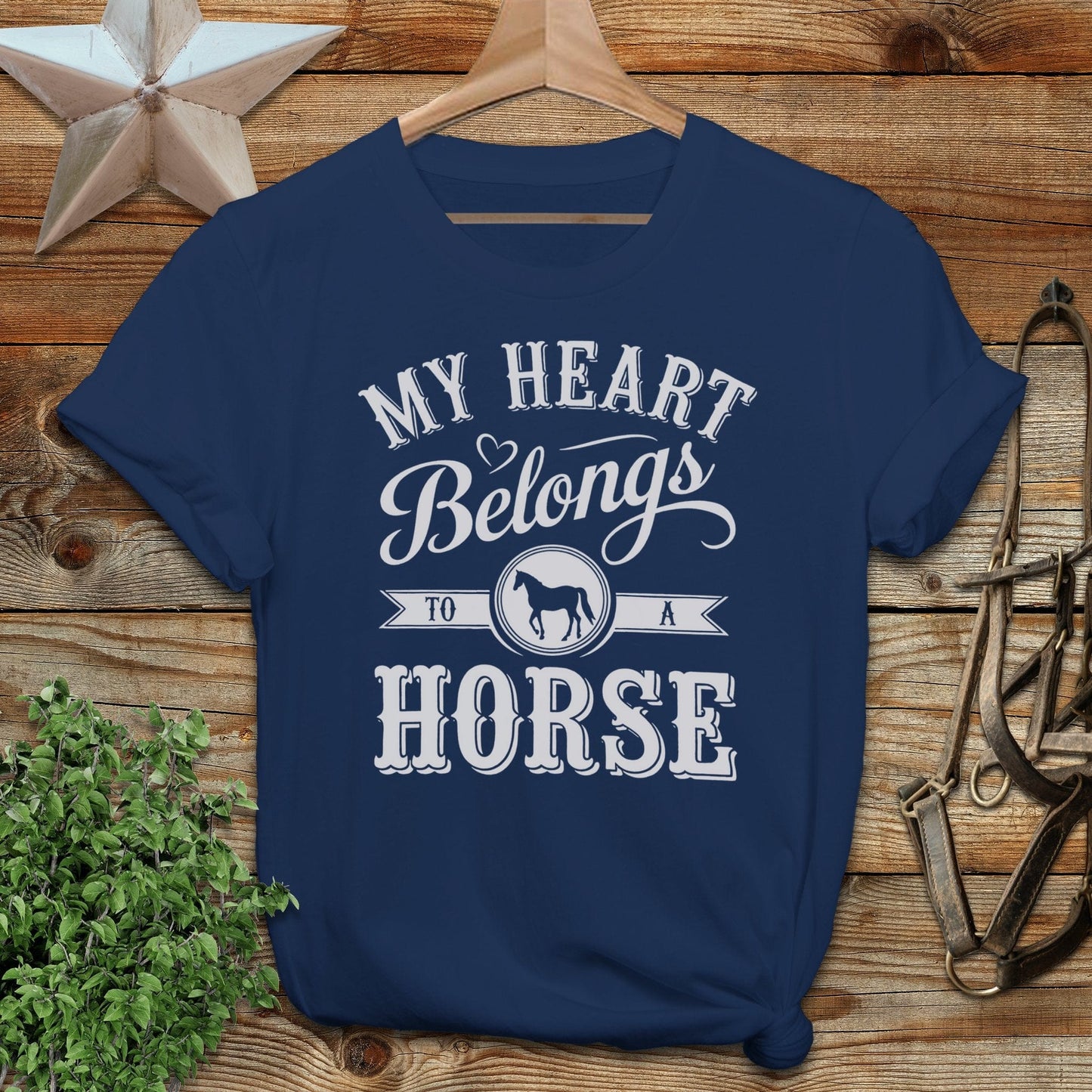 My Heart Belongs To A Horse Softstyle Tee