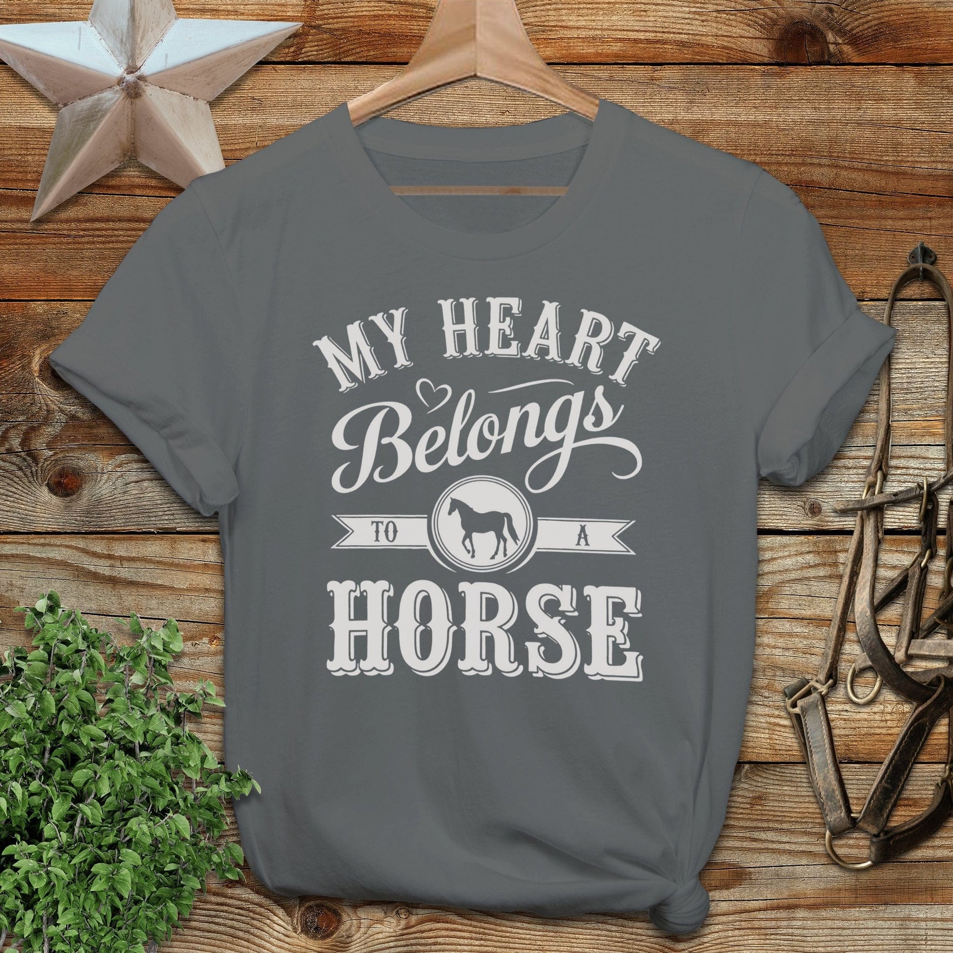 My Heart Belongs To A Horse Softstyle Tee