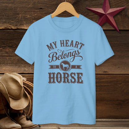 My Heart Belongs To A Horse T-Shirt (Youth)