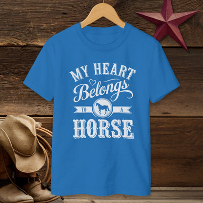My Heart Belongs To A Horse T-Shirt (Youth)