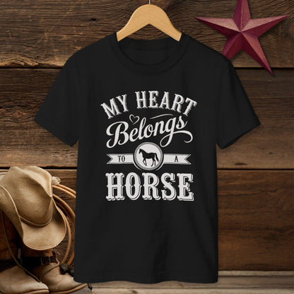 My Heart Belongs To A Horse T-Shirt (Youth)