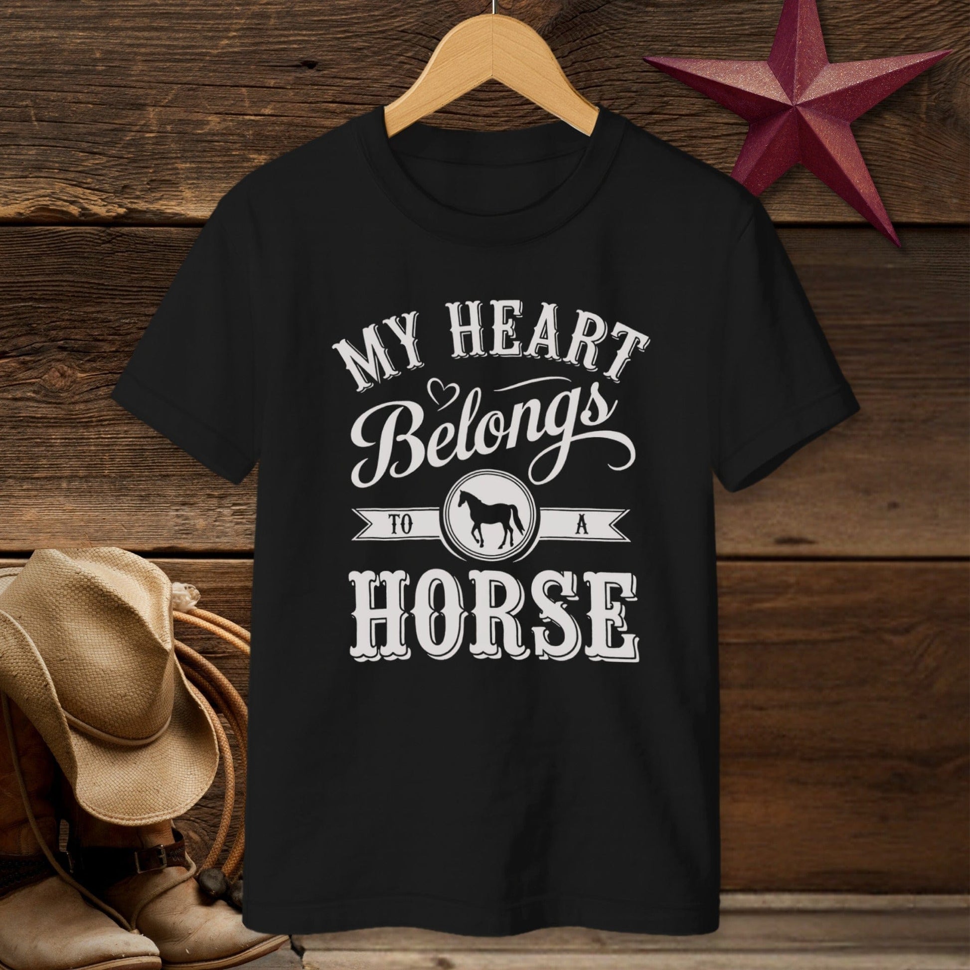 My Heart Belongs To A Horse T-shirt (Youth)