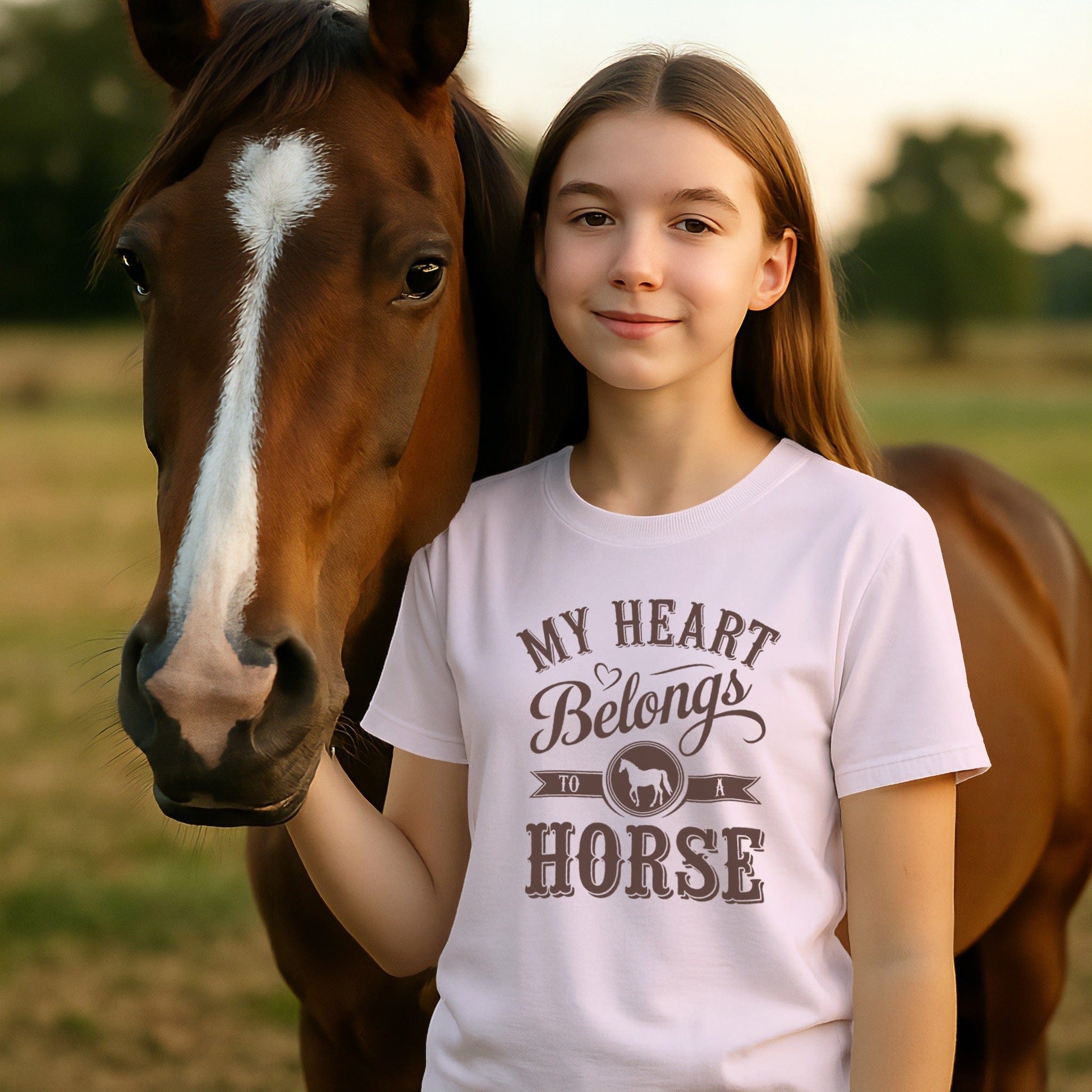 My Heart Belongs To A Horse T-shirt (Youth)