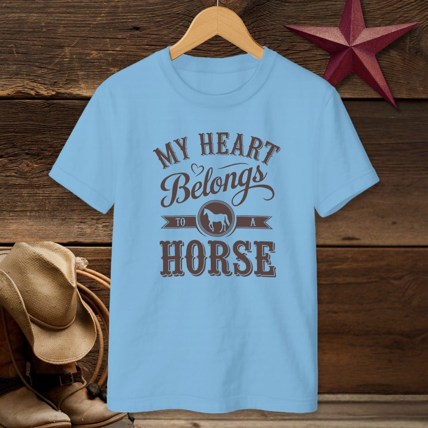 My Heart Belongs To A Horse T-shirt (Youth)