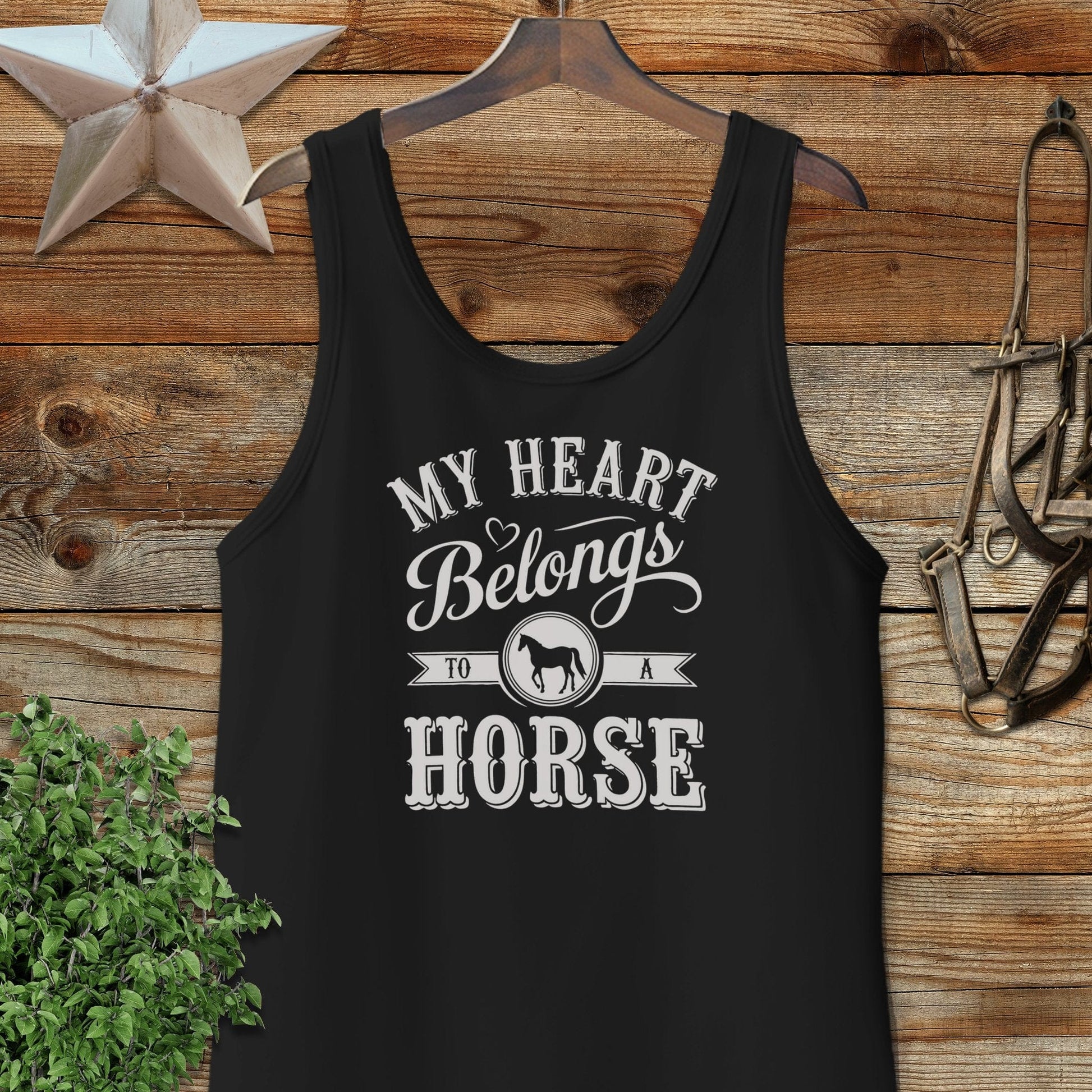 My Heart Belongs To A Horse Tank top