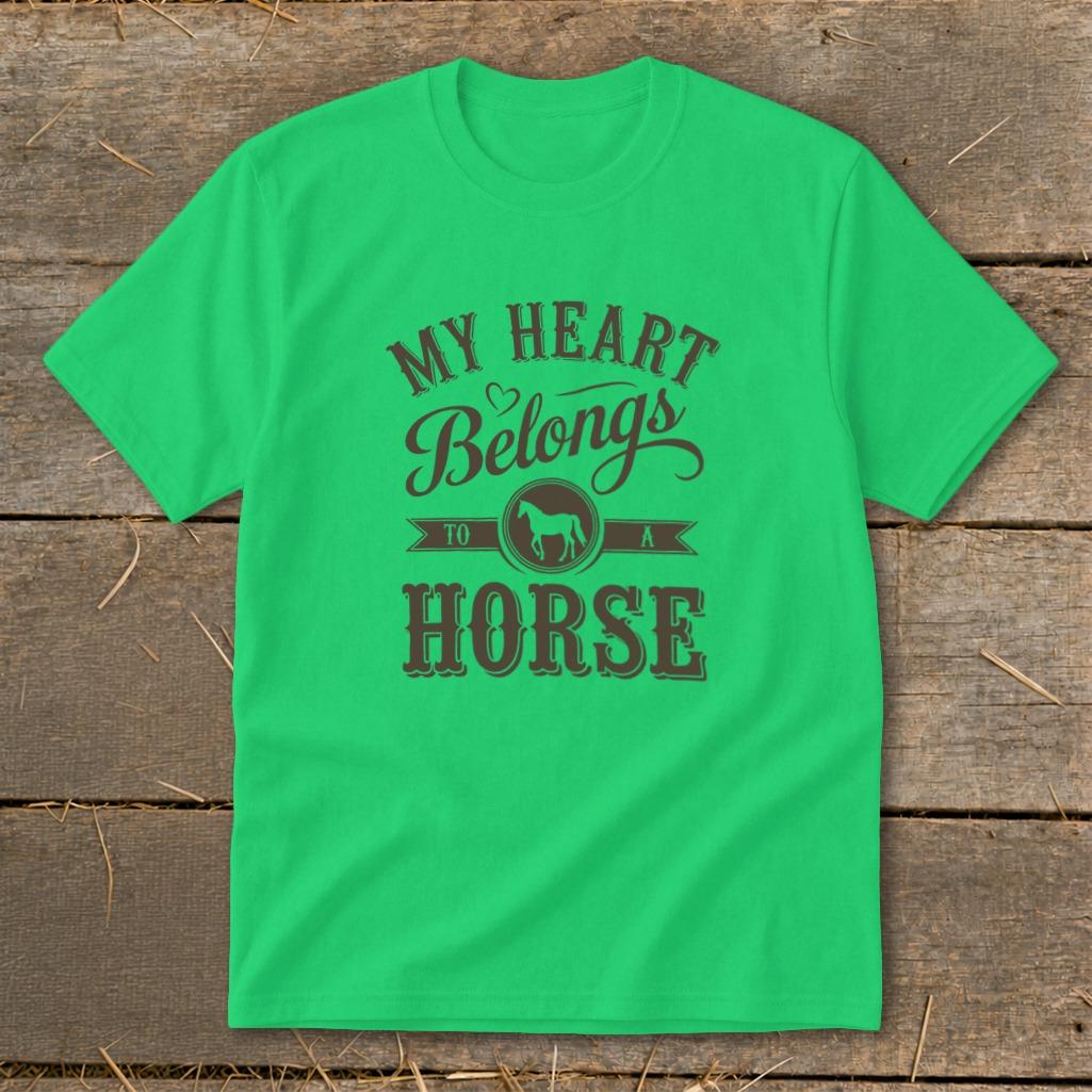 My Heart Belongs To A Horse Youth Tee