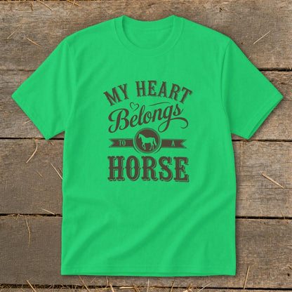 My Heart Belongs To A Horse Youth Tee