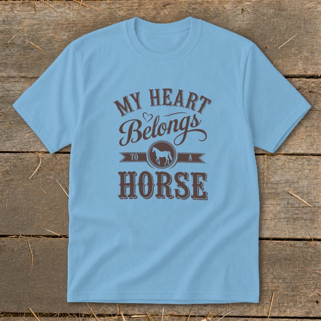 My Heart Belongs To A Horse Youth Tee