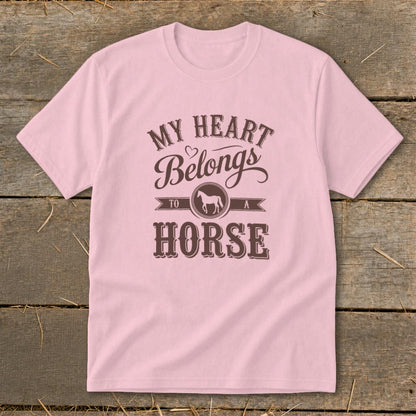 My Heart Belongs To A Horse Youth Tee