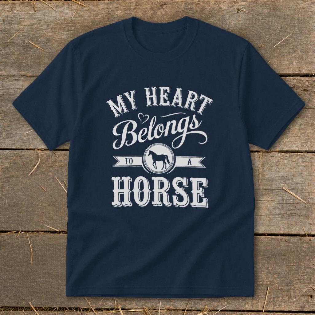 My Heart Belongs To A Horse Youth Tee