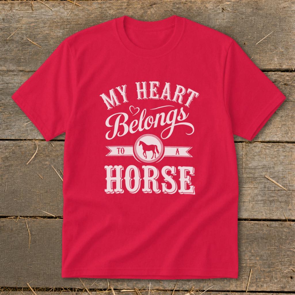 My Heart Belongs To A Horse Youth Tee