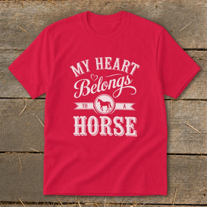 My Heart Belongs To A Horse Youth Tee
