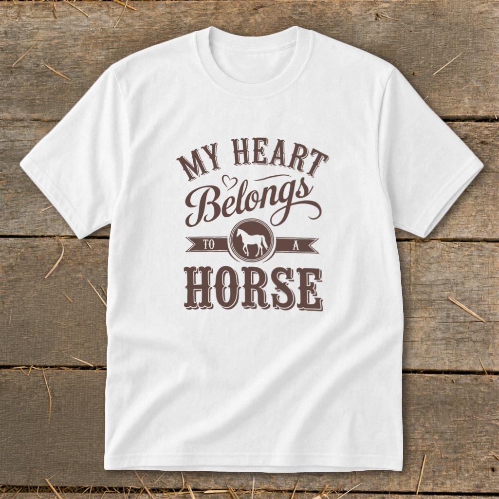 My Heart Belongs To A Horse Youth Tee