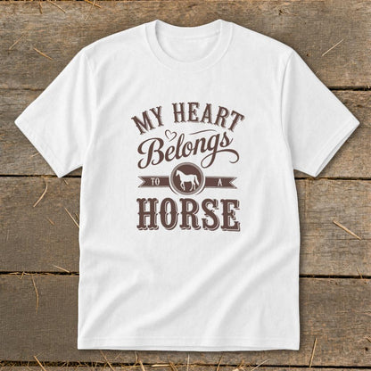 My Heart Belongs To A Horse Youth Tee