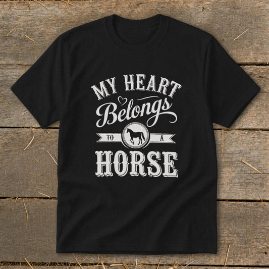 My Heart Belongs To A Horse Youth Tee