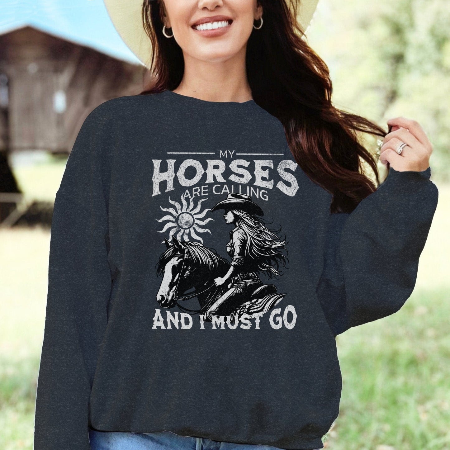 My Horses are Calling Long Sleeve Tee