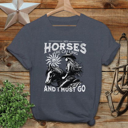 My Horses are Calling Softstyle Tee