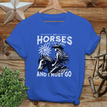 My Horses are Calling Softstyle Tee