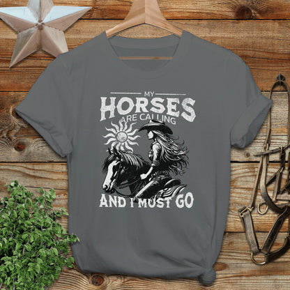 My Horses are Calling Softstyle Tee