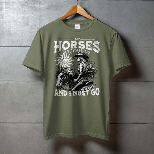 My Horses are Calling Softstyle Tee