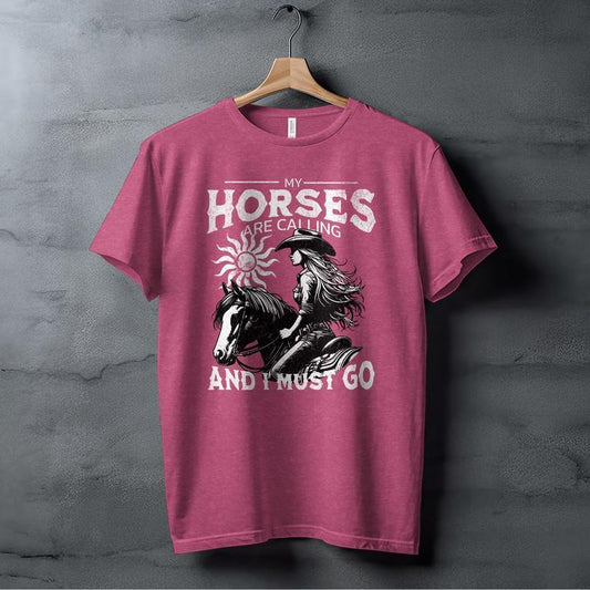 My Horses are Calling T-shirt (Adult)