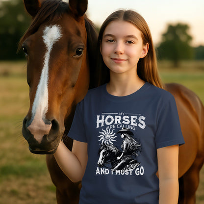 My Horses are Calling T-shirt (Youth)