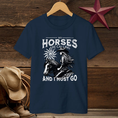 My Horses are Calling T-shirt (Youth)