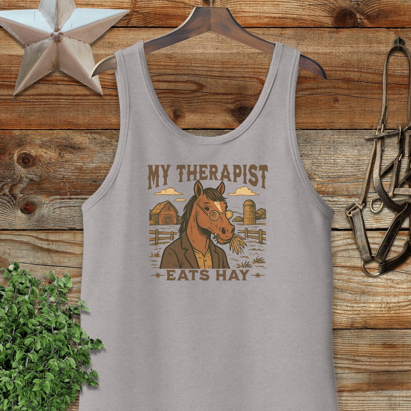 My Therapist Eats Hay Tank Top