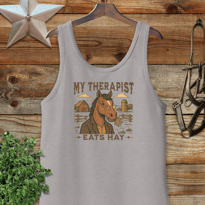 My Therapist Eats Hay Tank Top
