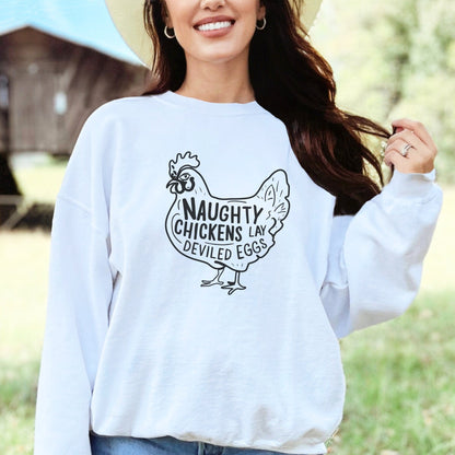 Naughty Chickens Long Sleeve Tee