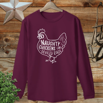 Naughty Chickens Long Sleeve Tee