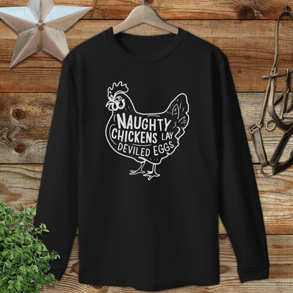 Naughty Chickens Long Sleeve Tee
