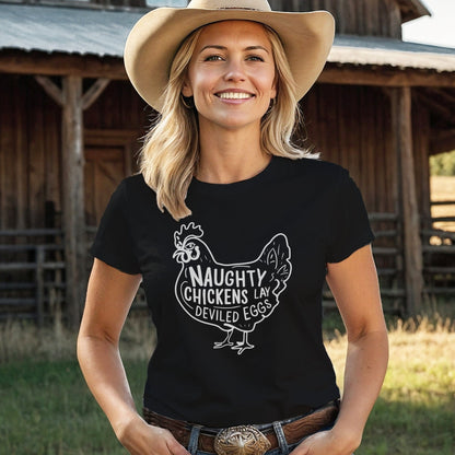 Naughty Chickens V-neck