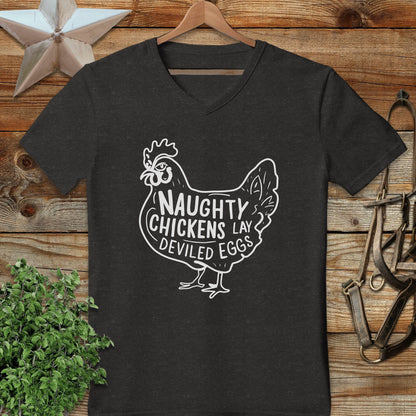 Naughty Chickens V-neck