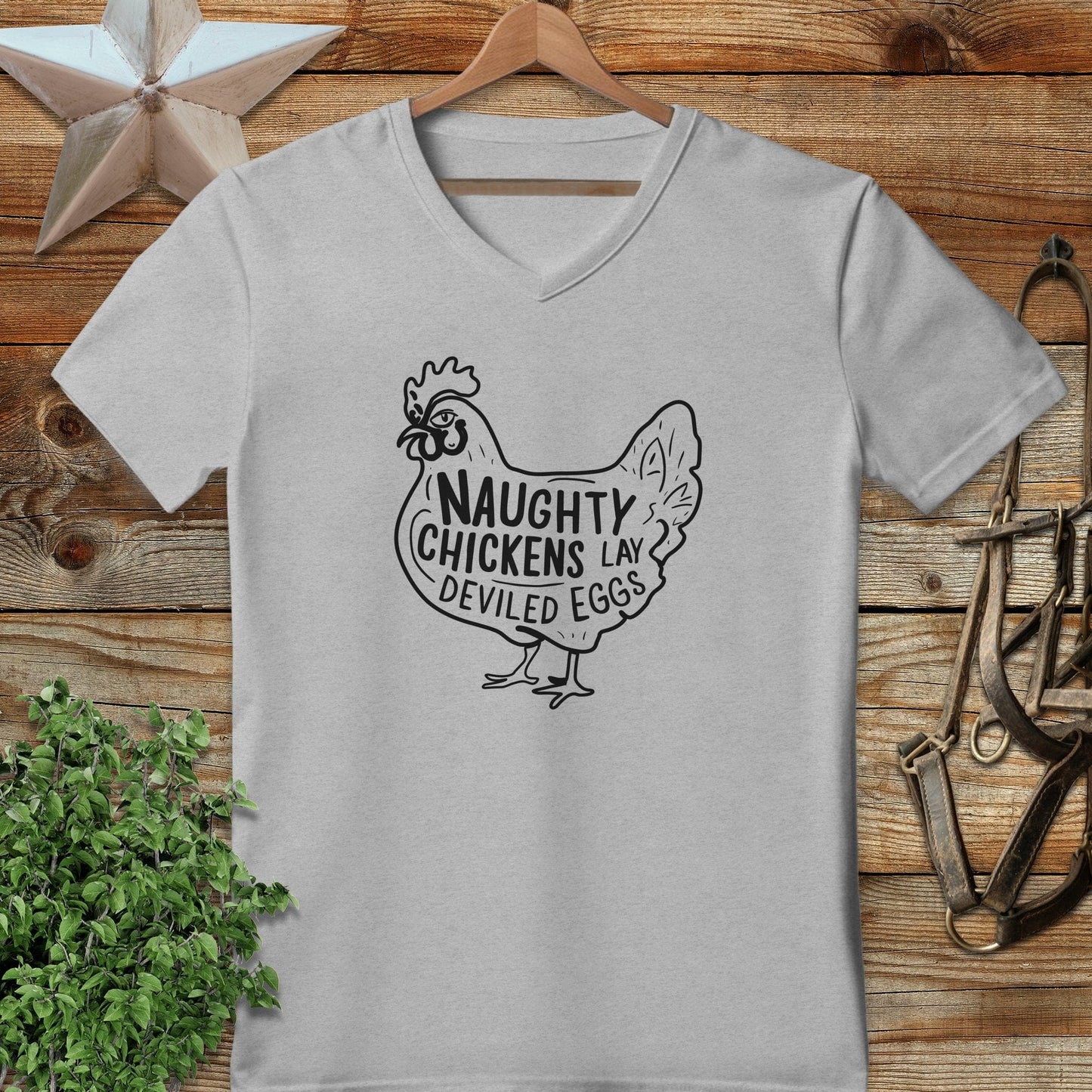 Naughty Chickens V-neck