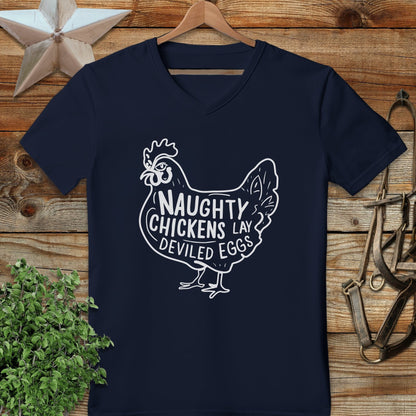Naughty Chickens V-neck