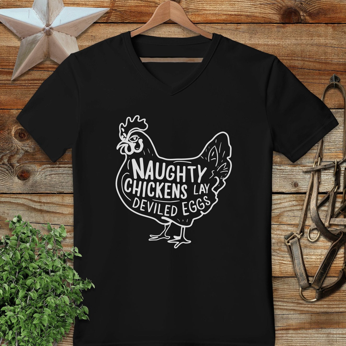 Naughty Chickens V-neck