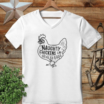 Naughty Chickens V-neck