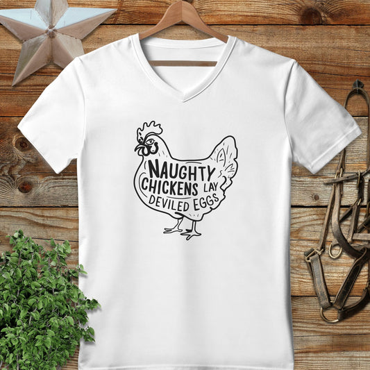 Naughty Chickens V-neck